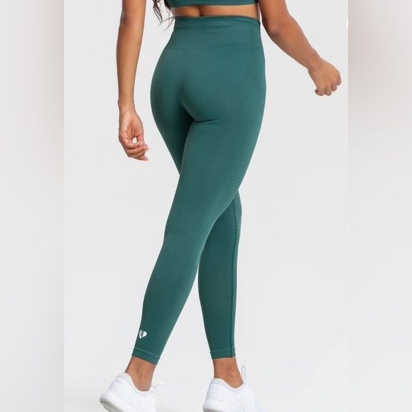 WOMEN’S Best Power Seamless Leggings Forrest Green XS. - Picture 4 of 16